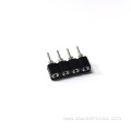 2.54 4P black female PBT connectors